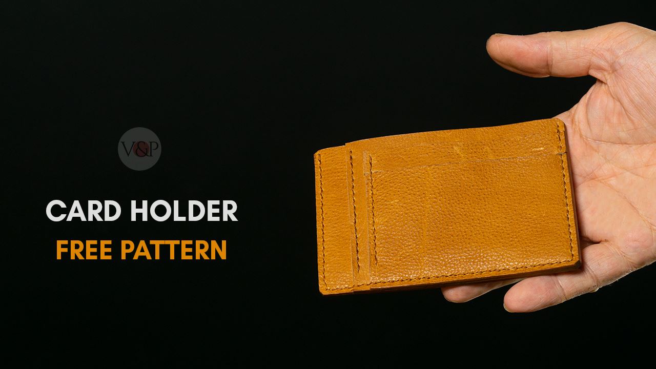 Leather Card Holder FREE PDF Pattern and Video Instructions PDF pattern Vasile and Pavel 