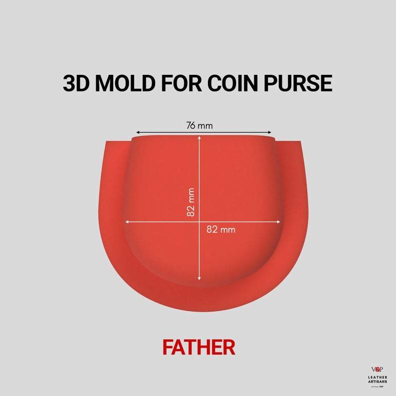 leather coin purse 3d printed molds digital stlpdf pattern 404496