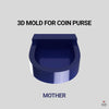 Leather Coin Purse 3D Printed Molds | Digital STL+PDF Pattern PDF pattern V&P Leather Artisans 