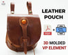 Leather Pouch Pattern with VP Element (3D Molded) | Digital STL+PDF File + Video Tutorial PDF pattern V&P Leather Artisans 