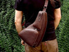 Leather Sling Bag, PDF Pattern and Instructional Video PDF pattern VasileandPavel.com 