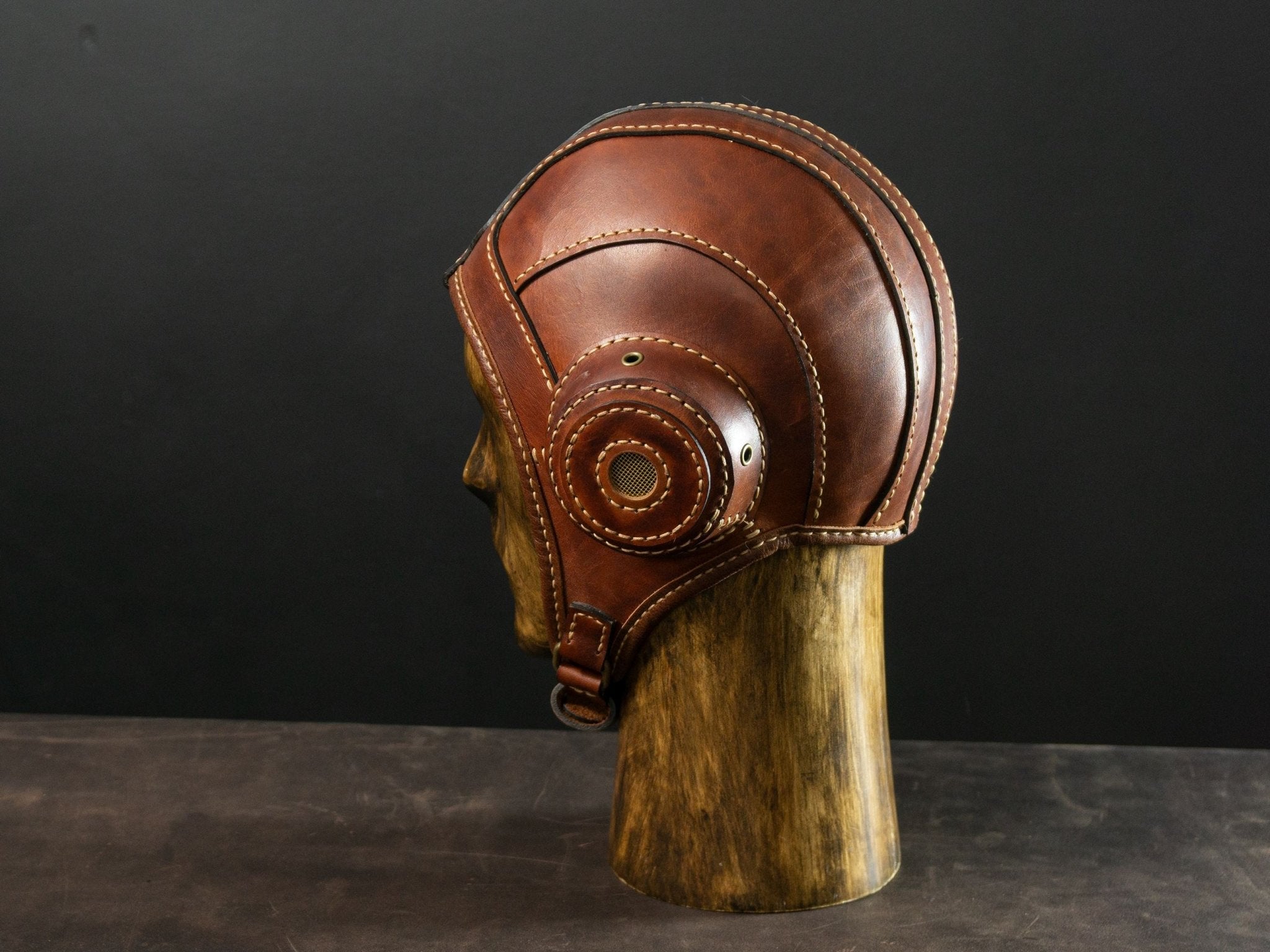 Leather Steampunk Aviator Cap Pattern, Video & PDF pattern Vasile and