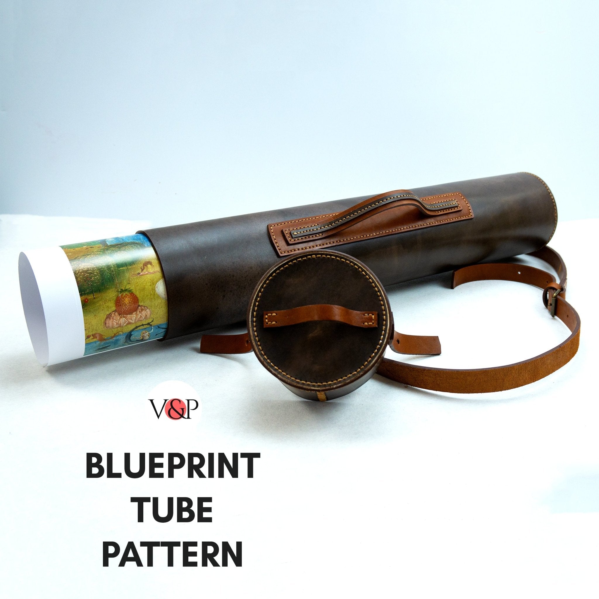 Leather Storage Tube Pattern, PDF Blueprint – Vasile and Pavel