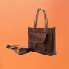 Leather Tote Pattern Bag with Front Pocket, PDF Pattern & Tutorial leather bag V&P Leather Artisans 