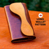 Long Wallet No 2, PDF Pattern and Instructional Video by Vasile and Pavel - Vasile and Pavel Leather Patterns