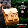 Mike Messenger Bag, PDF Pattern and Written Instructions - Vasile and Pavel Leather Patterns