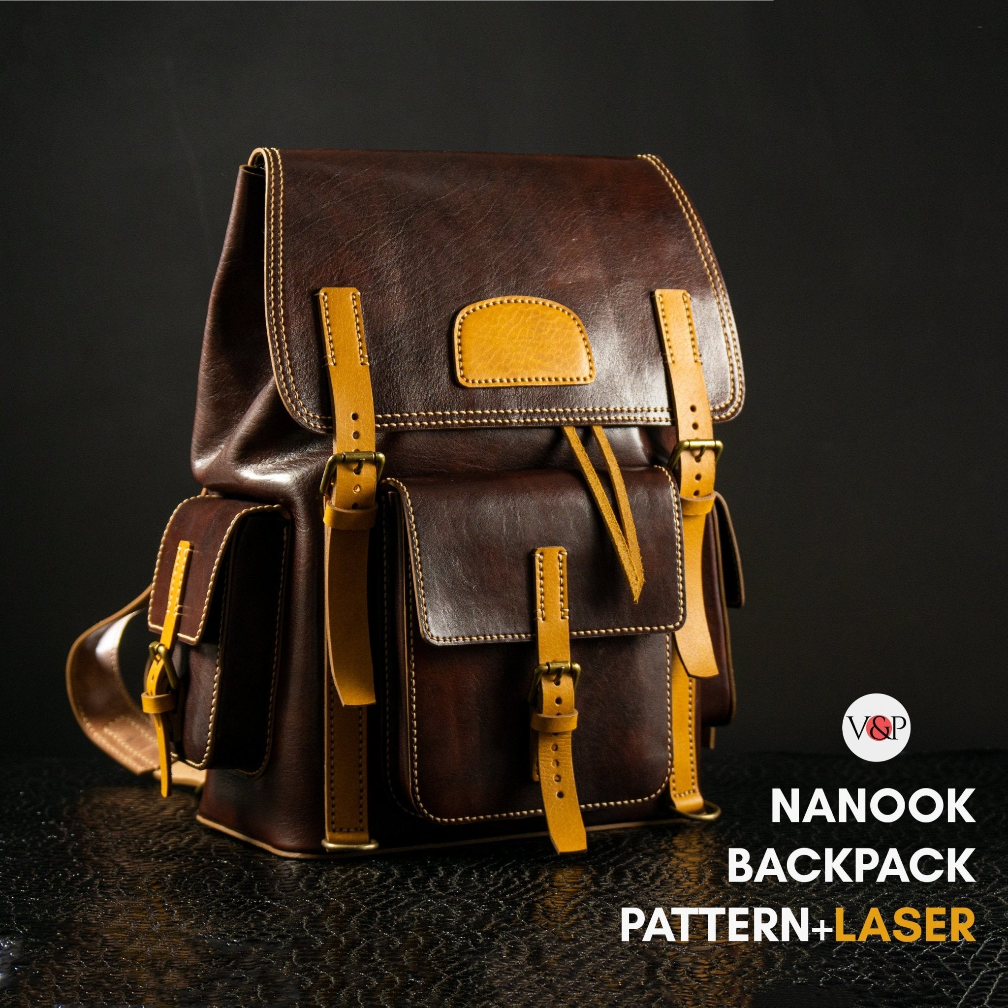 Nanook Backpack, PDF Pattern, Vector DXF File and Instructional Video by Vasile and Pavel - Vasile and Pavel Leather Patterns