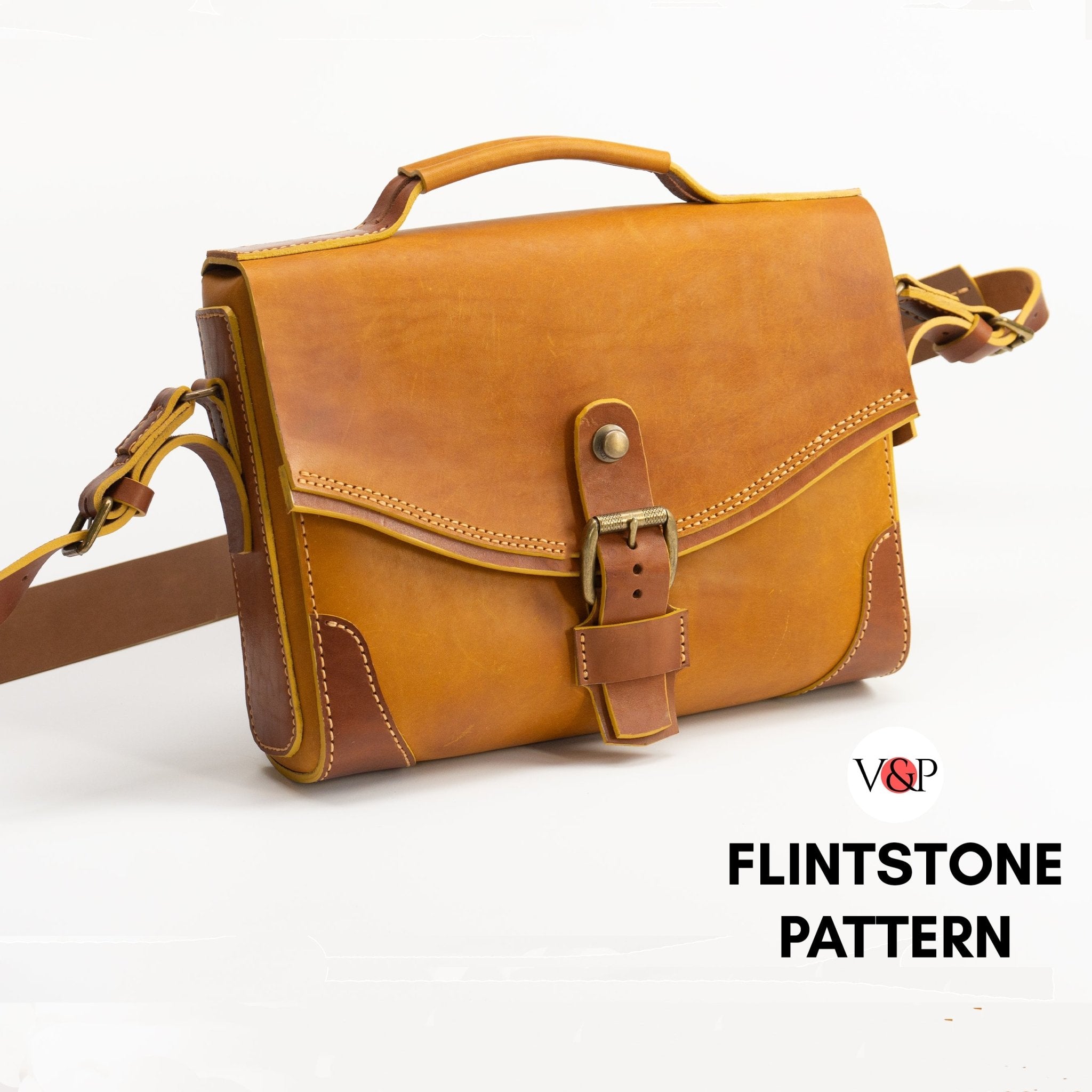 PDF Pattern And Instructional Video for Flintstone Bag - Vasile and Pavel Leather Patterns