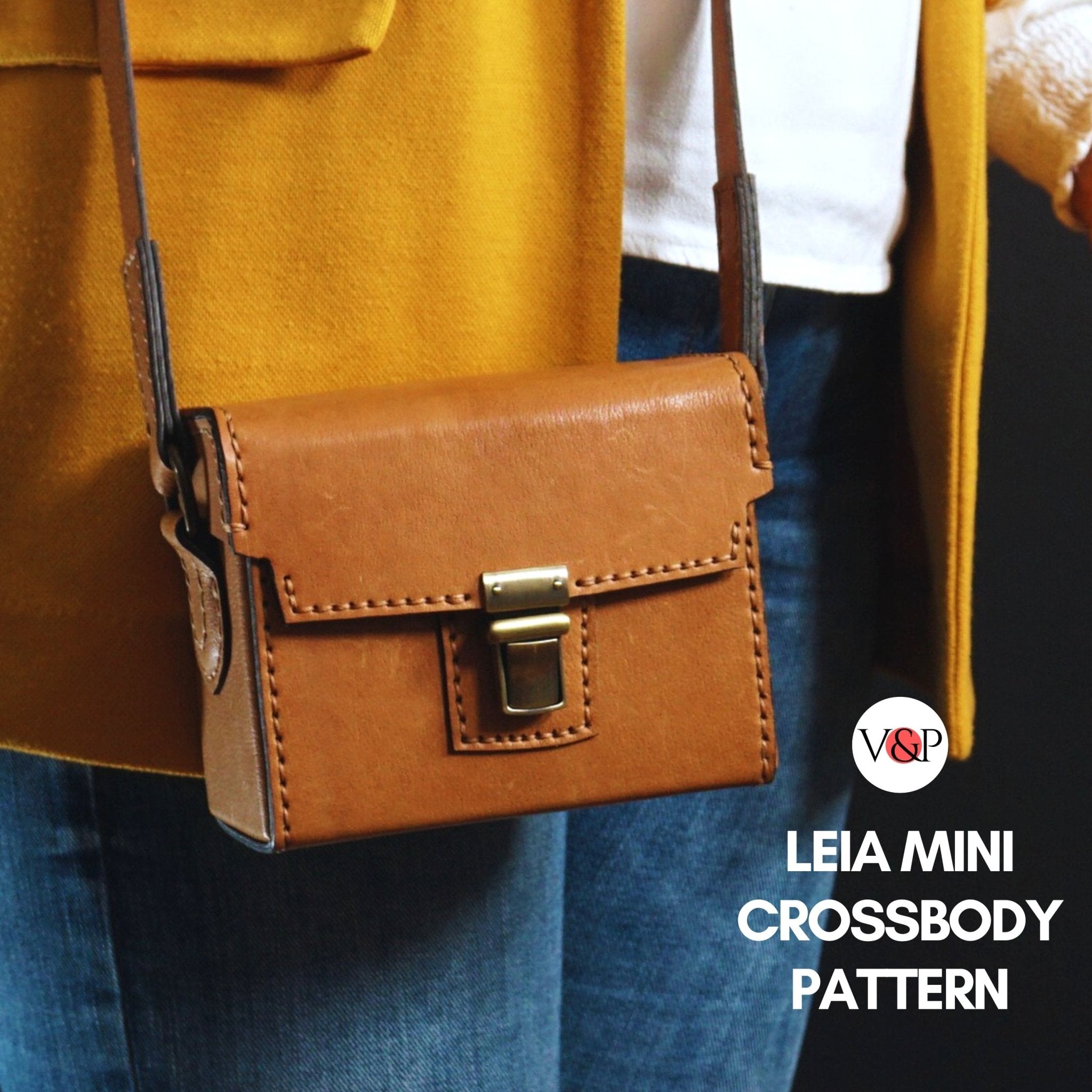 PDF Pattern and Instructional Video for Leia Mini Crossbody Bag - Vasile and Pavel Leather Patterns