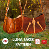 PDF Pattern and Instructional Video for Luna Tote Bags - Vasile and Pavel Leather Patterns