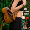 PDF Pattern and Instructional Video for Marion Backpack and Robin Pouch - Vasile and Pavel Leather Patterns