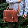 PDF Pattern and Instructional Video for Van Gogh Briefcase - Vasile and Pavel Leather Patterns