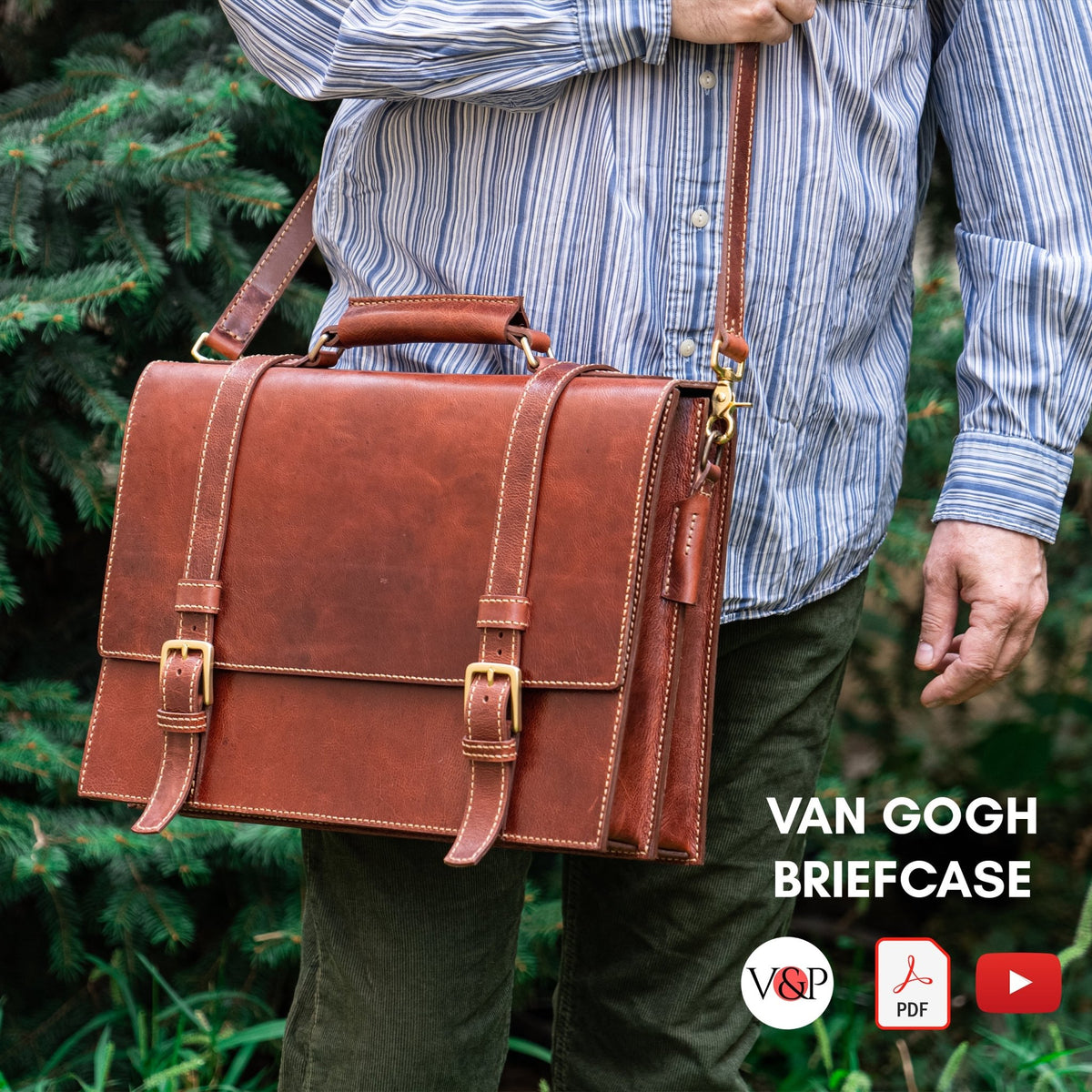 PDF Pattern and Instructional Video for Van Gogh Briefcase – Vasile and ...
