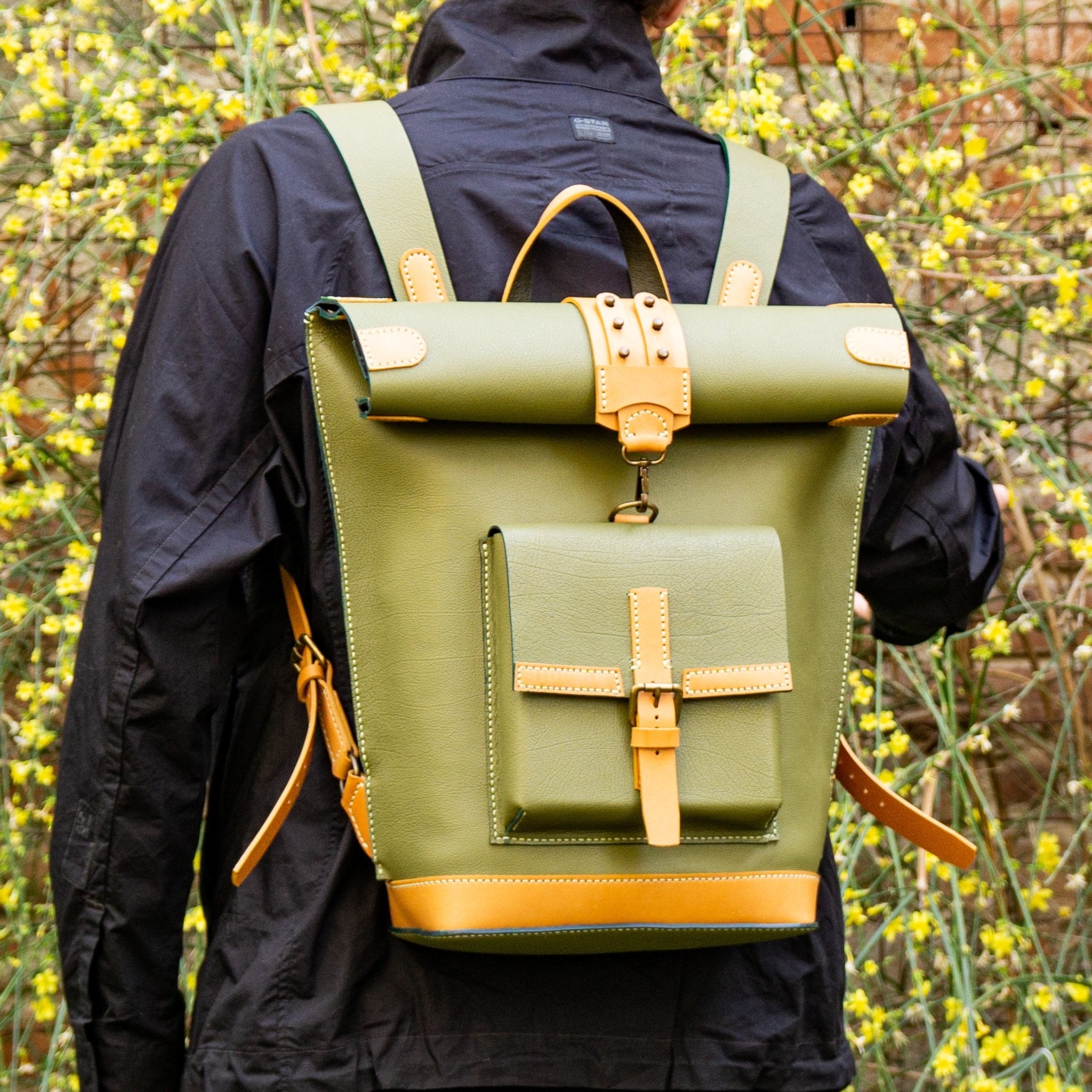 Otp Pattern Rucksack PDF Pattern and Instructional Video, Hansen Leather Roll Top Backpack ...