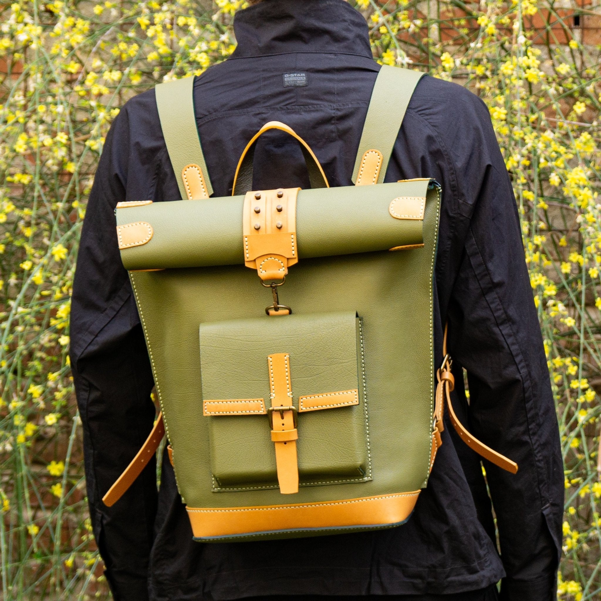 Otp Pattern Rucksack PDF Pattern and Instructional Video, Hansen Leather Roll Top Backpack ...