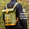 PDF Pattern and Instructional Video, Hansen Leather Roll Top Backpack - Vasile and Pavel Leather Patterns