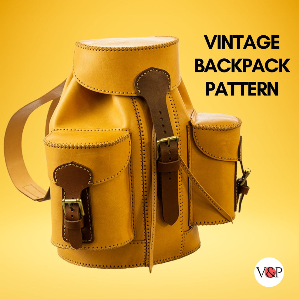 PDF Pattern and Instructional Video, Vintage Backpack