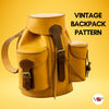 PDF Pattern and Instructional Video, Vintage Backpack - Vasile and Pavel Leather Patterns