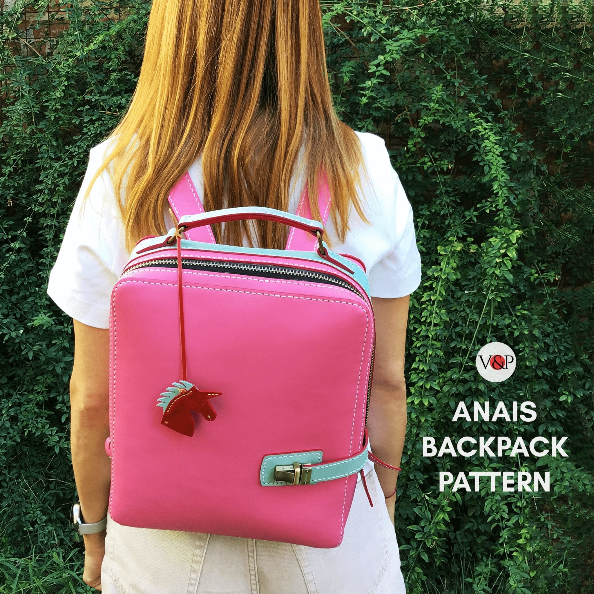 PDF Pattern Backpack Anais with Video Tutorial by Vasile and Pavel - Vasile and Pavel Leather Patterns