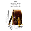 PDF Pattern for Button Backpack and Instructional Video - Vasile and Pavel Leather Patterns