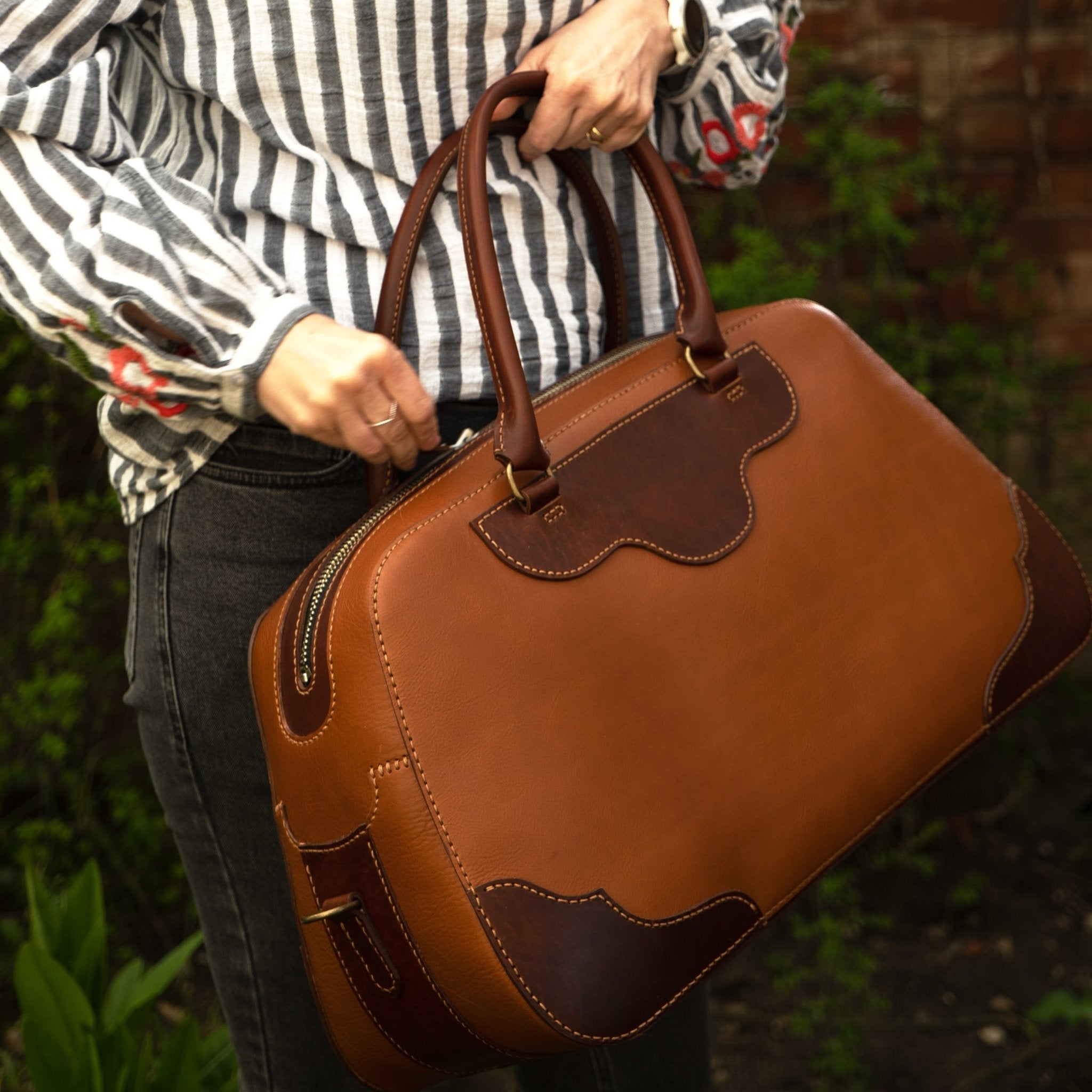 PDF Pattern for Hermione Travel Bag, Instructional Video - Vasile and Pavel Leather Patterns