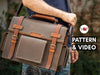 PDF Pattern for Maverick Messenger Bag, Instructional Video - Vasile and Pavel Leather Patterns