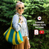 Load image into Gallery viewer, PDF Pattern for Summer Breeze Tote and Instructional Video - Vasile and Pavel Leather Patterns