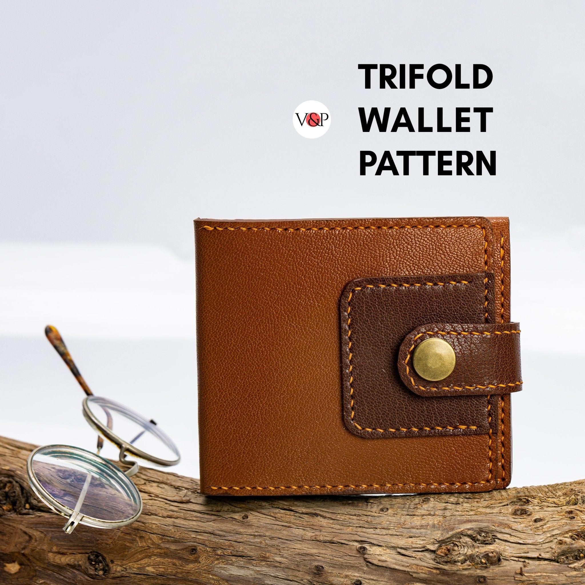 PDF Pattern for Trifold Wallet No 2, Instructional Video by Vasile and ...
