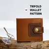 PDF Pattern for Trifold Wallet No 2, Instructional Video by Vasile and Pavel - Vasile and Pavel Leather Patterns