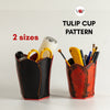 PDF Pattern for Tulip Pencil Cups, 2 Sizes, Instructional Video - Vasile and Pavel Leather Patterns