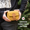 PDF Pattern for Vintage Fanny Pack,Instructional Video - Vasile and Pavel Leather Patterns