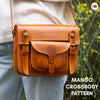 PDF Pattern Mango Crossbody Bag, Instructional Video by Vasile and Pavel - Vasile and Pavel Leather Patterns