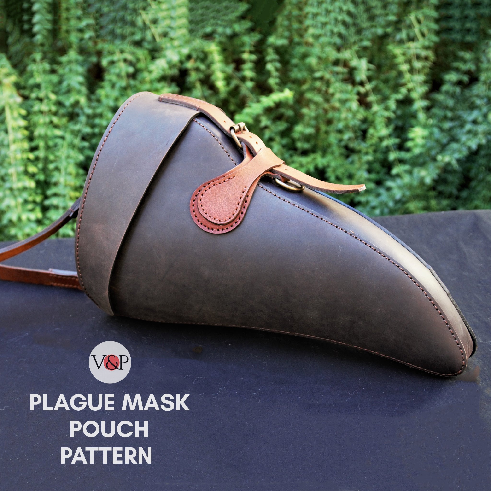 Plague Doctor Mask Case, PDF Pattern and Instructional Video by Vasile and Pavel - Vasile and Pavel Leather Patterns