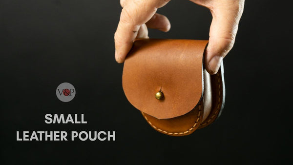 Small Leather Pouch PDF Pattern and Video Instructions by Vasile and Vasile and Pavel Leather Patterns