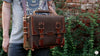 Steampunk Leather Bag Pattern, Men Travel Laptop Camera Handbag PDF Pattern & Tutorial PDF pattern V&P Leather Artisans 