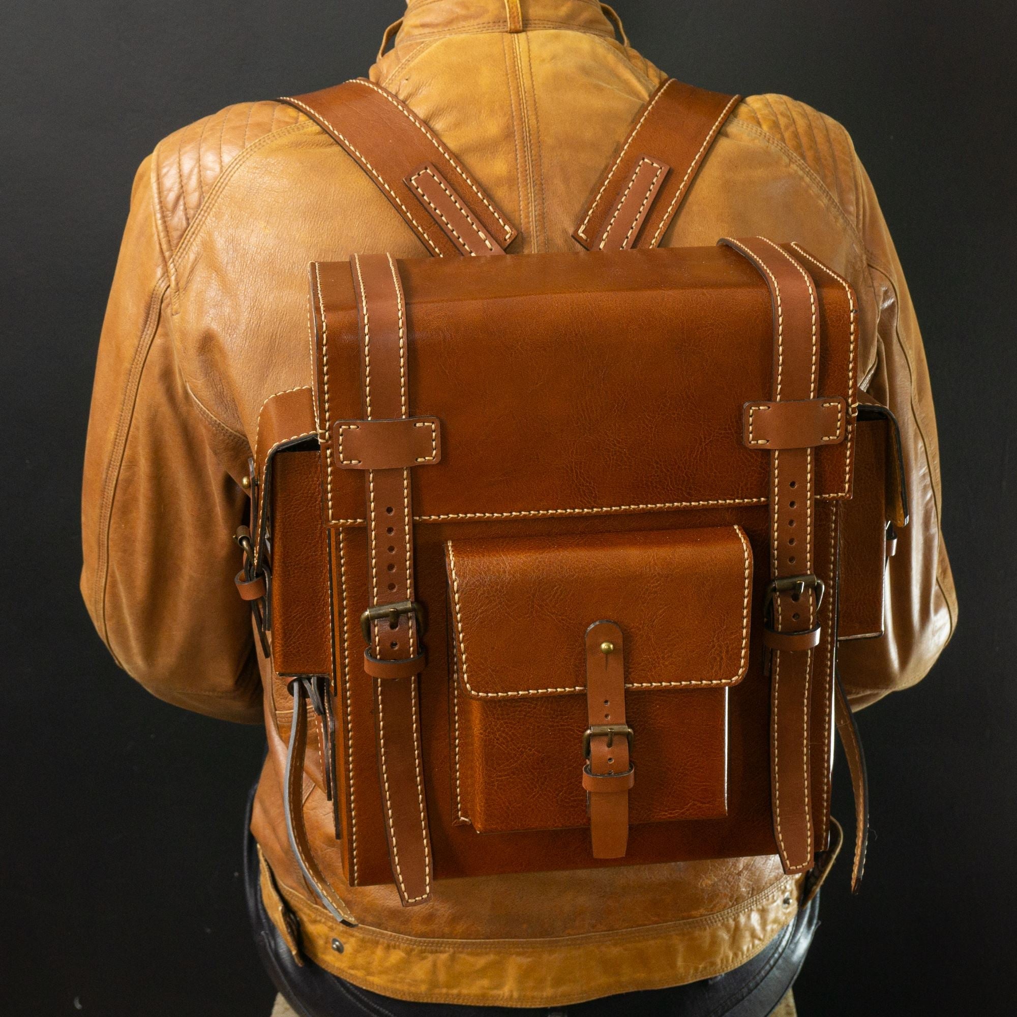 Toshiro Leather Backpack PDF pattern VasileandPavel.com 
