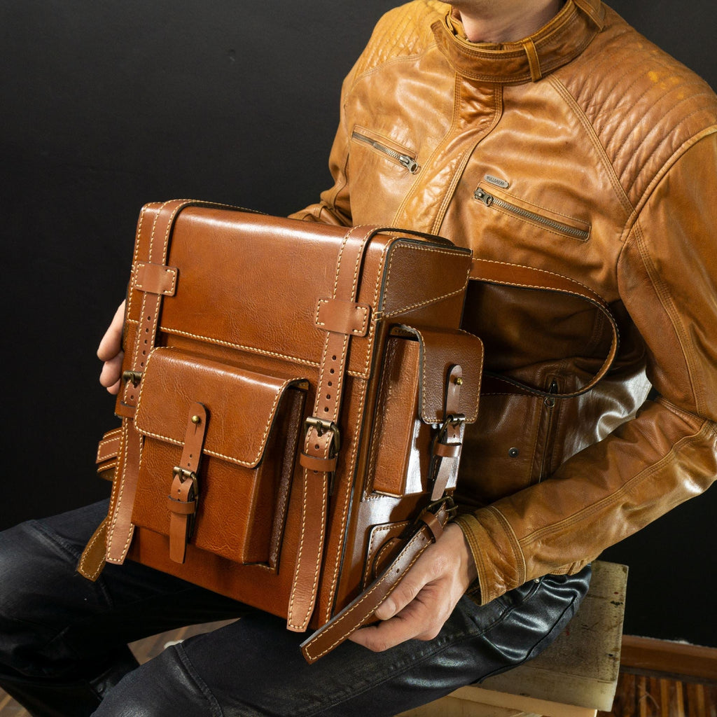 Toshiro Leather Backpack Pattern, PDF + DXF + Video Totuail by Vasile and Pavel – Vasile and Pavel Leather Patterns